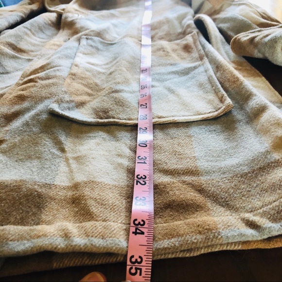 a new day Plaid Trench Coat in Tan and Cream - Picture 10 of 10